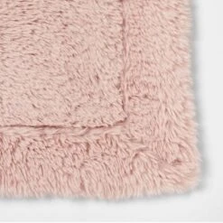 Long Faux Fur Throw Blanket Blush - Threshold™ -Threshold GUEST f380007d c6aa 42de 842c e51acf762a52