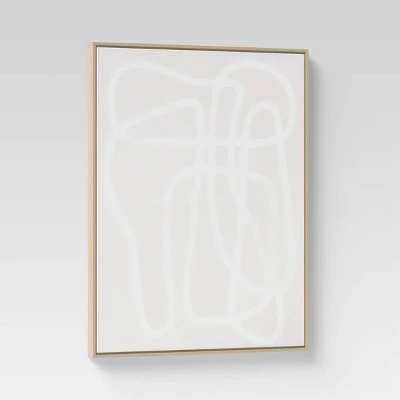 (Set Of 2) 24" X 30" Line Drawing Wall Canvases Gray/White - Threshold™ 4 (Set Of 2) 24" X 30" Line Drawing Wall Canvases Gray/White - Threshold™ - Image 4