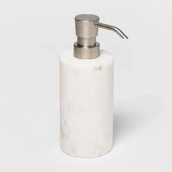 Marble Soap/Lotion Dispenser White - Threshold™ -Threshold GUEST f53b64cb 0564 478a a8cc 1bd197a63615