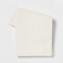 Solid Chenille Knit Throw Blanket - Threshold™ -Threshold GUEST f589fb0f a2a5 4555 a801 95c826409542