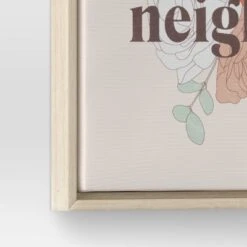 12" X 12" Love The Neighbor By Chantell Marlow Framed Wall Canvas - Threshold™ 5 12" X 12" Love The Neighbor By Chantell Marlow Framed Wall Canvas - Threshold™ -Threshold GUEST f6778f82 5040 4719 a2f7 5911117e7a42