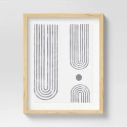 (Set Of 2) 16" X 20" Curve Lines Framed Under Glass Black - Threshold™ 7 (Set Of 2) 16" X 20" Curve Lines Framed Under Glass Black - Threshold™ -Threshold GUEST f6890c67 a983 4e7b bea1 31c0252a6c35