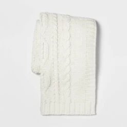 Cable Knit Chenille Throw Blanket - Threshold 8 Cable Knit Chenille Throw Blanket - Threshold -Threshold GUEST f802287f 068a 4c22 b968 41cab9752429