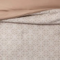 5pc Printed Geo Comforter Set Assorted Beiges - Threshold™ -Threshold GUEST f9dfac92 e15a 415a 99e4 327391e798a5