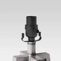 Brushed Linear Large Lamp Base Silver - Threshold™ -Threshold GUEST fda50562 4ee0 46e4 83c0 1eae1b66a8c7